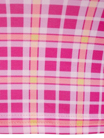 Bowknot Plaid Crop Top