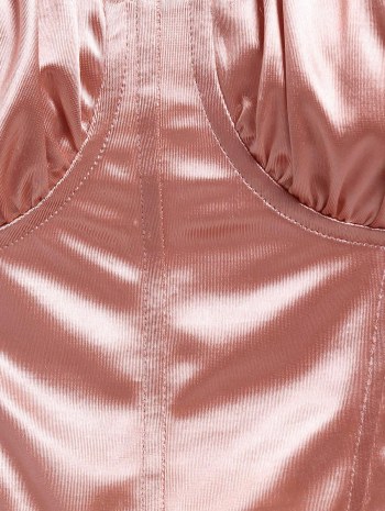 Chain Ruched Bust Corset Style Bralette Top