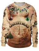 Christmas Ball Naked Belly 3d Print Sweatshirt