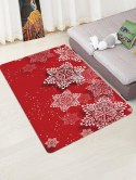 Christmas Snowflake Pattern Floor Rug