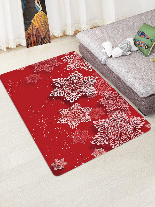 Christmas Snowflake Pattern Floor Rug