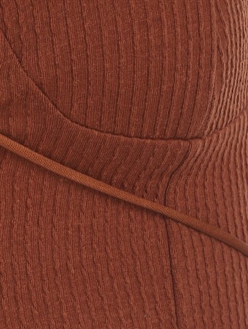 Cirss Cross Back Lace Up Knitted Tank Top