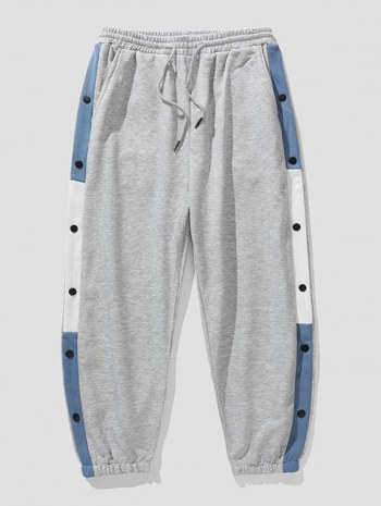 Contrasting Patches Jogger Sweatpants