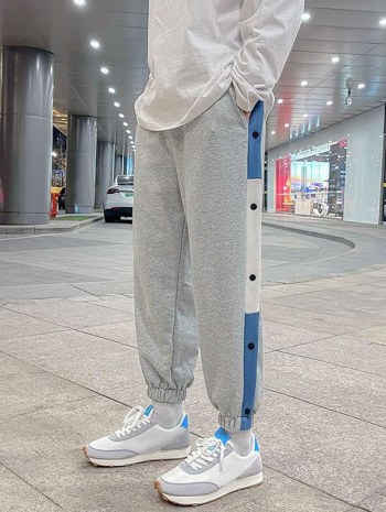 Contrasting Patches Jogger Sweatpants