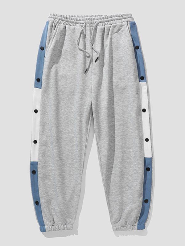 Contrasting Patches Jogger Sweatpants