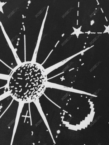 Crisscross Strappy Starry Sky Print Dress