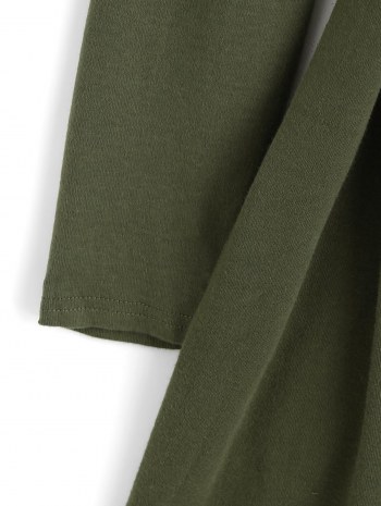 Drop Shoulder Belted Tulip Dress