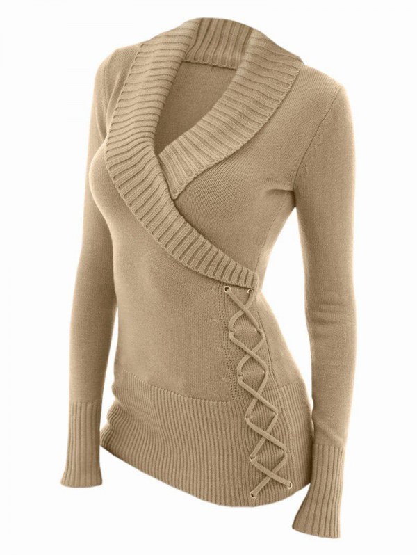 Fashion Women's V-neck Sweater