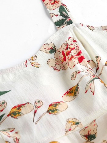 Flounce Floral Print Two Piece Set