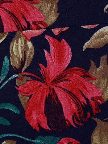 Front Slit Floral Cami Mini Dress