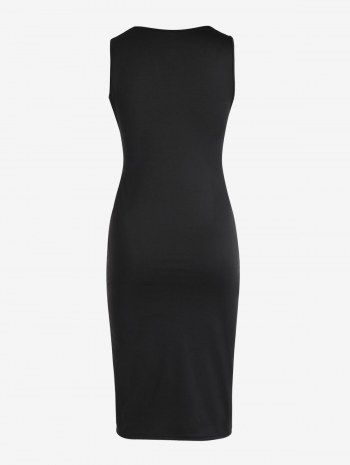 Funny Graphic Slinky Midi Tank Dress