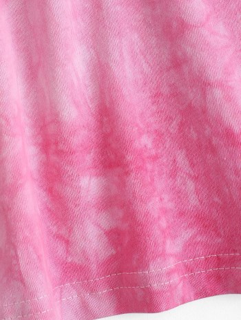 Long Sleeve Tie-dye Cropped T-shirt