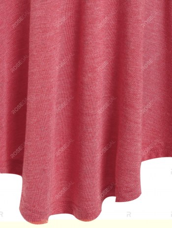 Mock Button Criss-cross Detail Tank Top