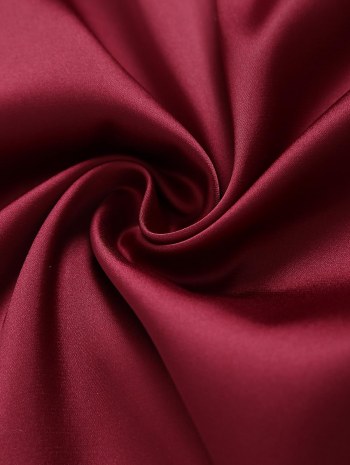 Party Satin Shirt And Frayed Ripped Jeans Set