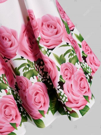 Pleated Flowers Print Cami Top