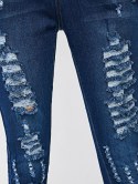 Ripped Zipper Fly Skinny Jeans