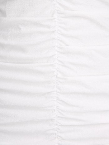 Ruched Puff Sleeve Bodycon Dress