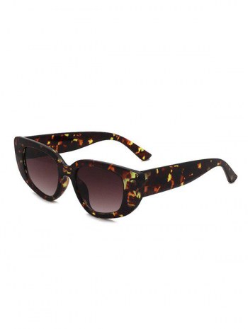 Slim Frame Wide Temple Sunglasses