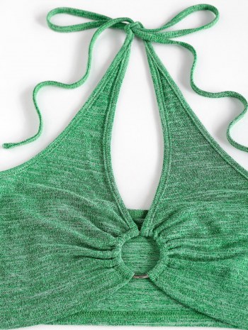 Space Dye Ring Halter Top And Pants Set