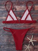 Spaghetti Strap String Bikini Set