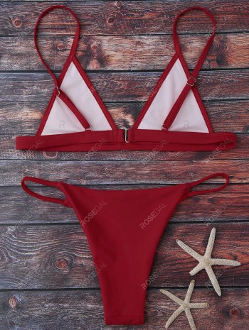 Spaghetti Strap String Bikini Set