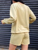 Sweat Crewneck Two Piece Shorts Set