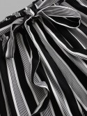 Waist Tie Striped Two Piece Set